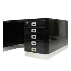 Unique,desk for Two by Luisa & Ico Parisi, 1968 Brugnoli Mobili Cantú