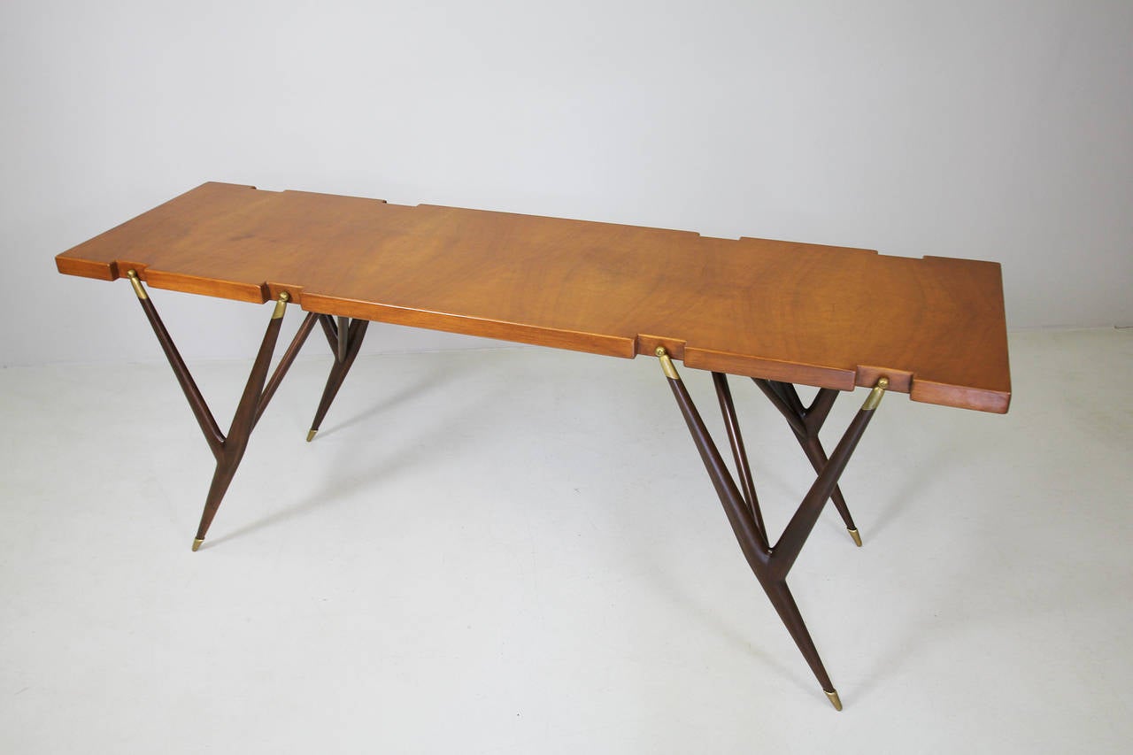 Italian Console by Ico & Luisa Parisi by Singer & Sons USA 1950