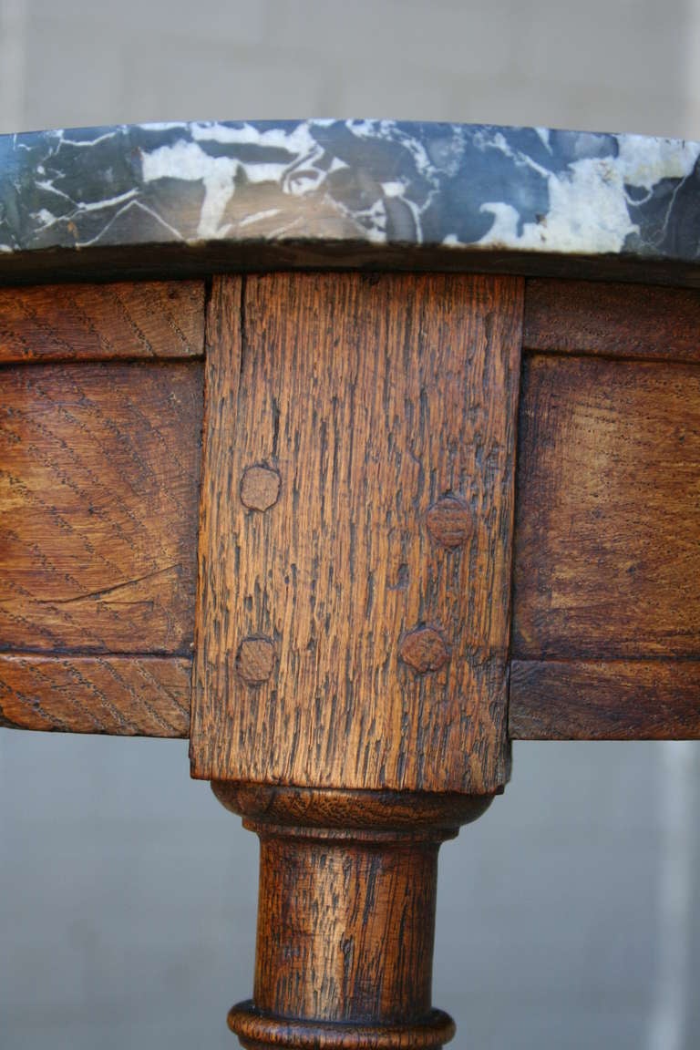 19th Century Saint Anne Marble Top Console Table