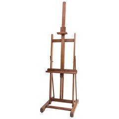 Large Adjustable Standing Antique French Easel