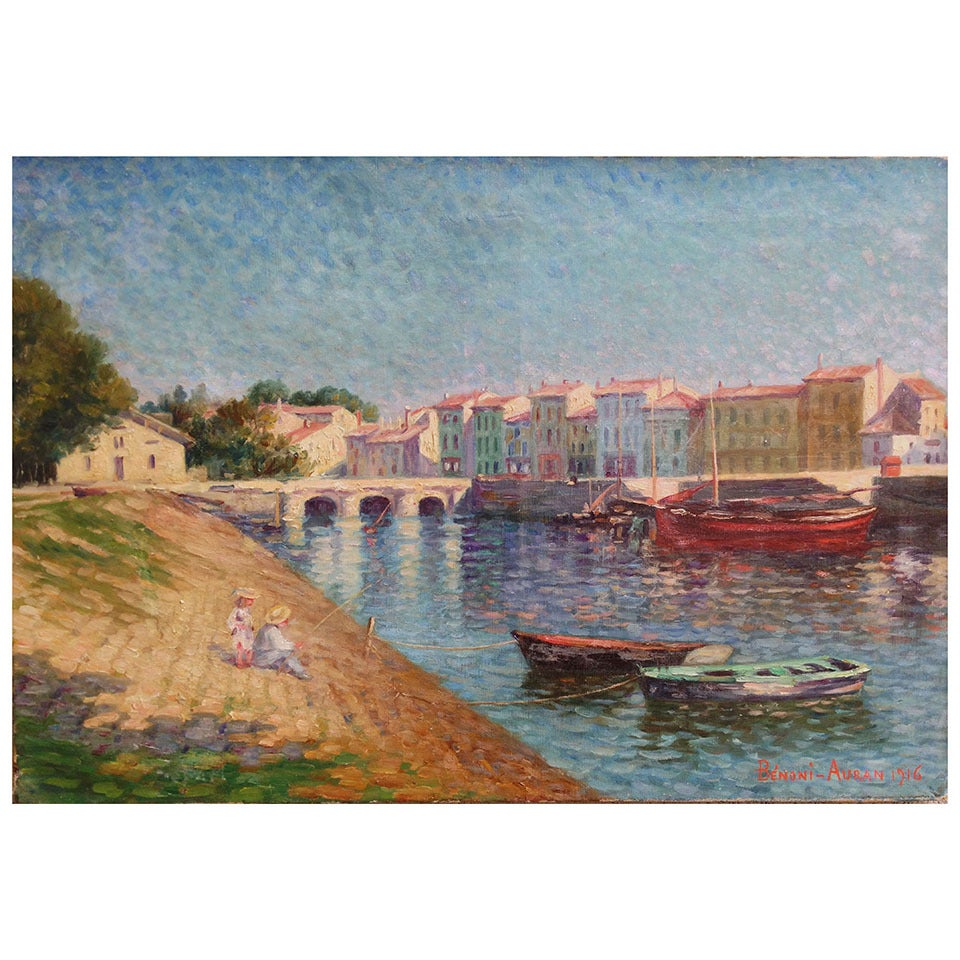 Benoit Benoni-Auran Huile sur toile 1916