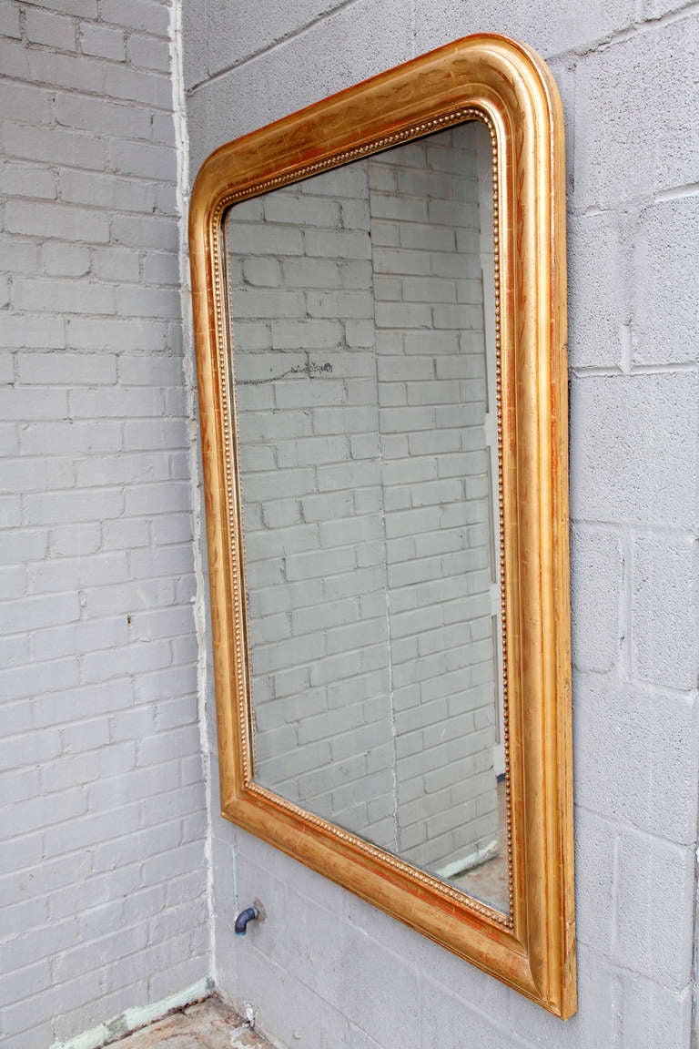 Superb Large Period Louis Philippe Gilt Mirror In Excellent Condition In Fayetteville, AR