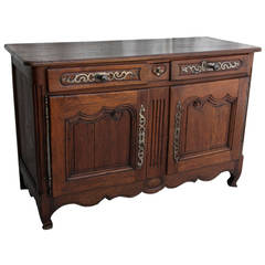 18th Century French Rustic Louis XV Style Marriage Buffet or Enfilade 18th Century French Rustic Louis XV Style Marriage Buffet or Enfilade