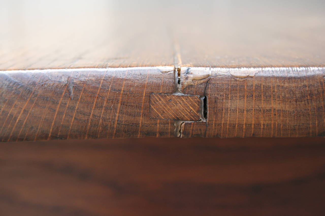 19th Century French Oak Farm Table with Drawer from Le Perche 2