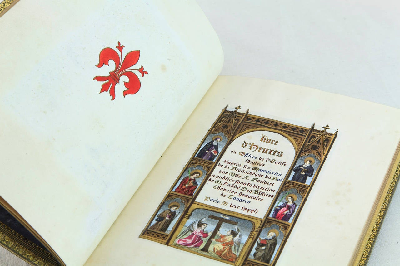 Rare French Illuminated Book of Hours 