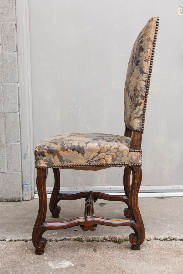 Set of Ten Hand Pegged Ash French Louis XIV Style Mutton Leg Dining Chairs In Excellent Condition In Fayetteville, AR
