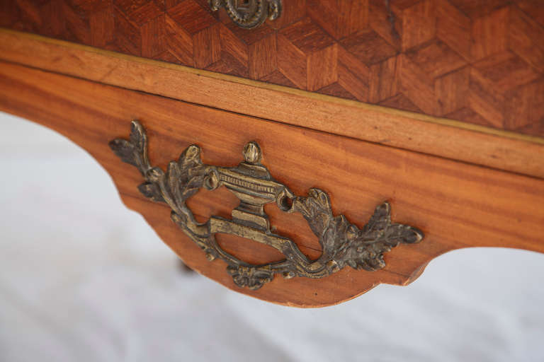 French Marquetry Marble-Top Semainier Chest or Dresser 5