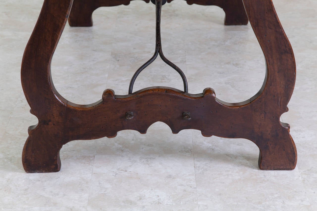 Solid Walnut Hand-Carved 19th Century Spanish Renaissance Dining Table 4