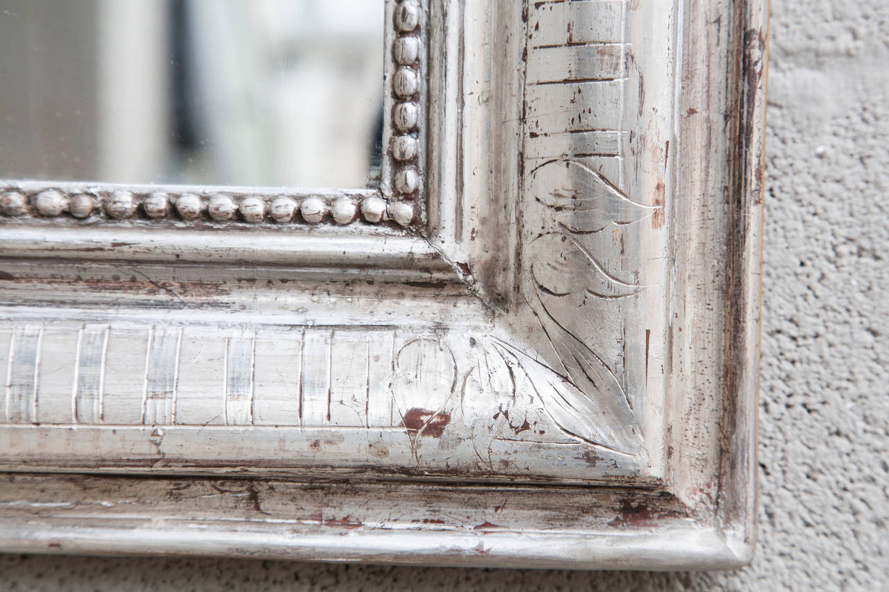 French 19th Century Louis Philippe Silvered Mirror
