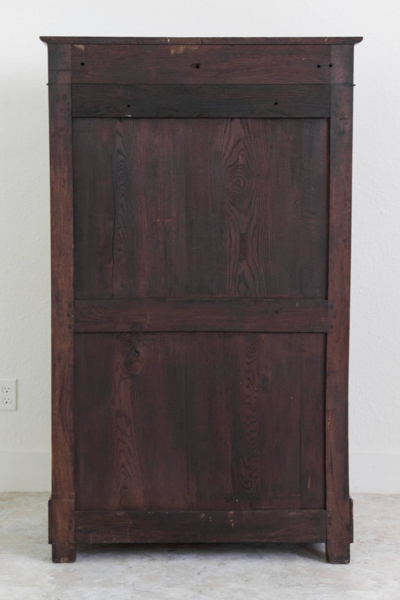 Restauration Period French Walnut Armoire or Cabinet 2