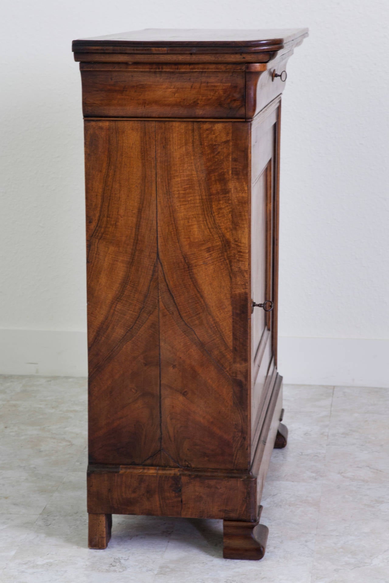 Louis Philippe Period French Burled Walnut Cabinet 5