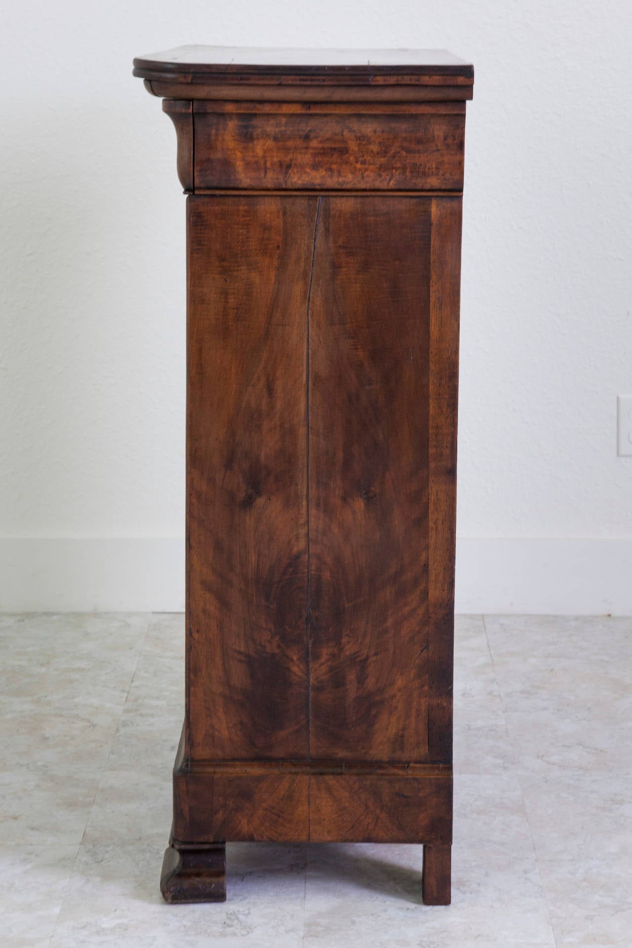 Louis Philippe Period French Burled Walnut Cabinet 2
