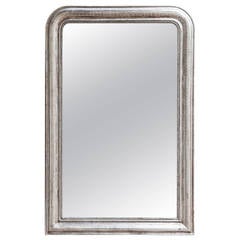 19th Century Louis Philippe Silvered Mirror