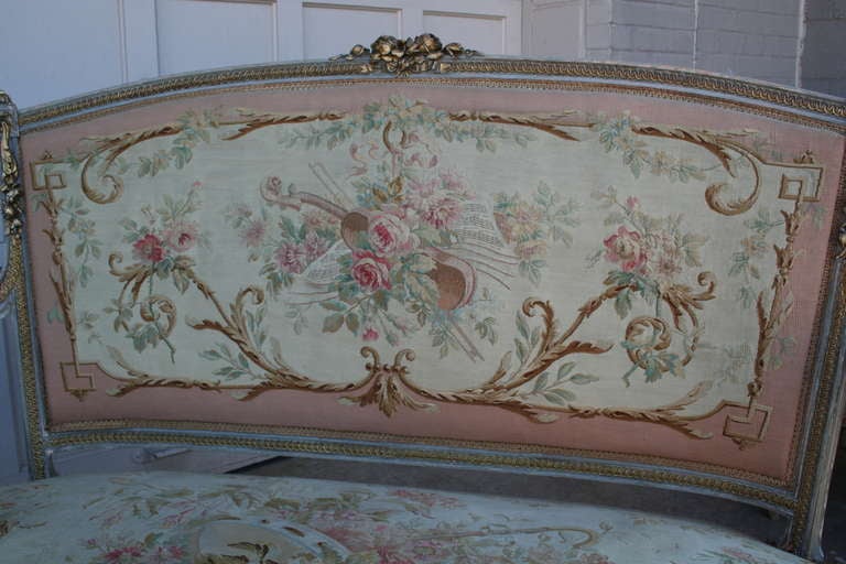 Louis XVI Aubusson Tapestry Salon Set