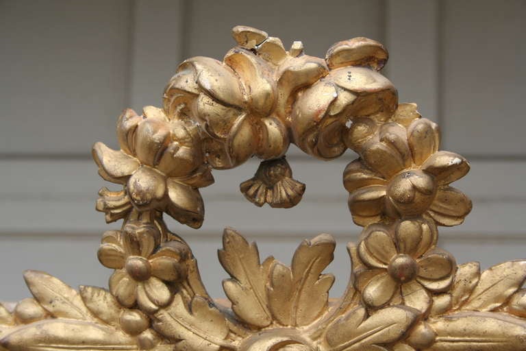 French Pair of Gold Leaf Wooden Cornices