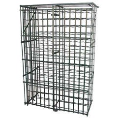 Antique Riveted Iron Wine Cage