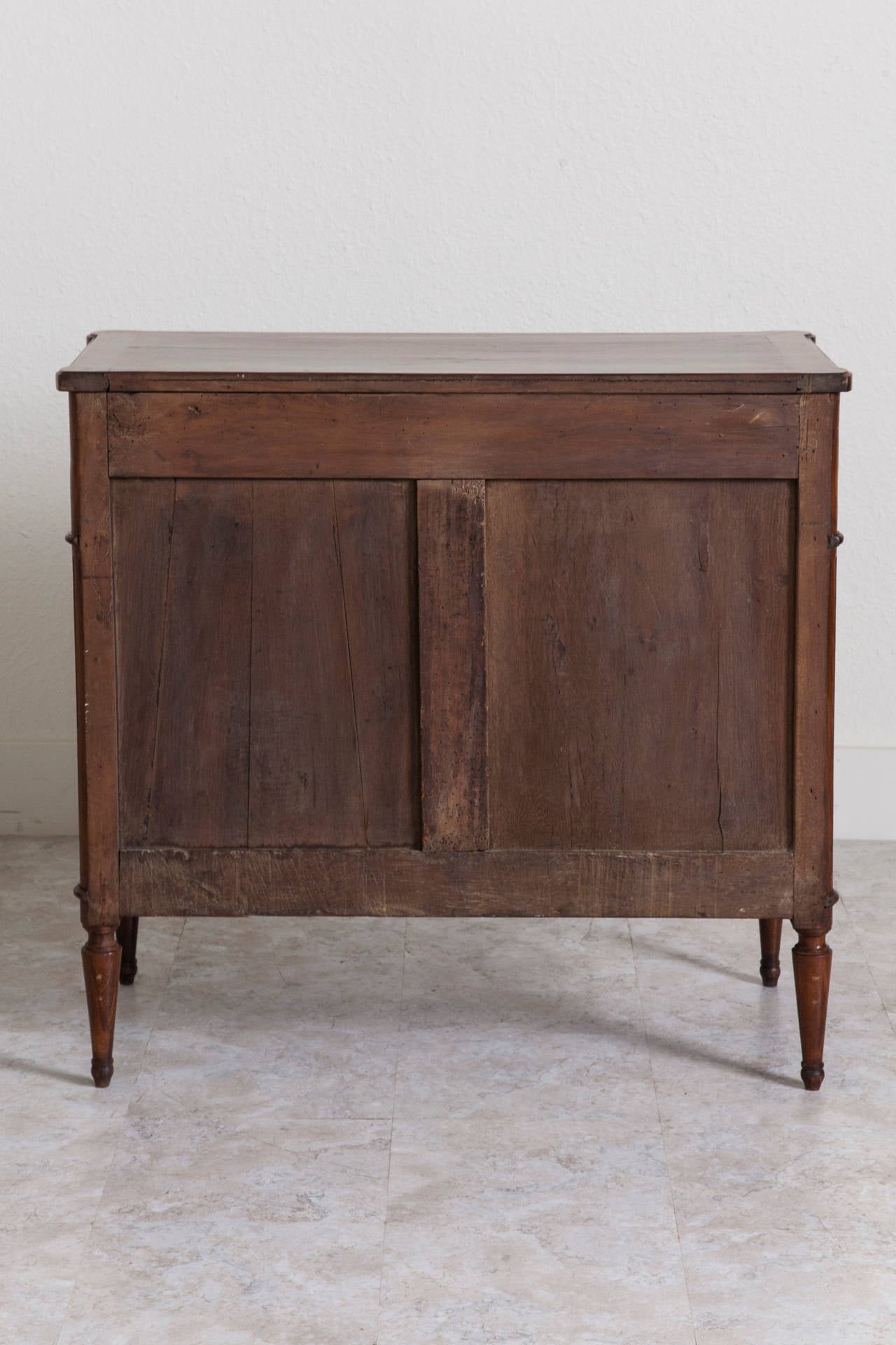 19th Century French Walnut Louis XVI Style Commode with Bronze Hardware 1