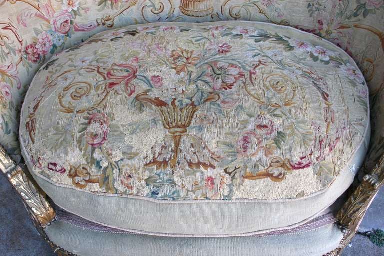 Louis XVI Bergère With Aubusson Tapestry 2