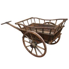 Antique Early 19th Century Normandy Market Cart