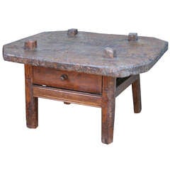 Antique Butcher Block Coffee Table