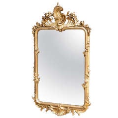 Small Scale Carved Gilt Wood Mirror