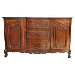 Antique Hand Carved Louis XV Enfilade or Buffet