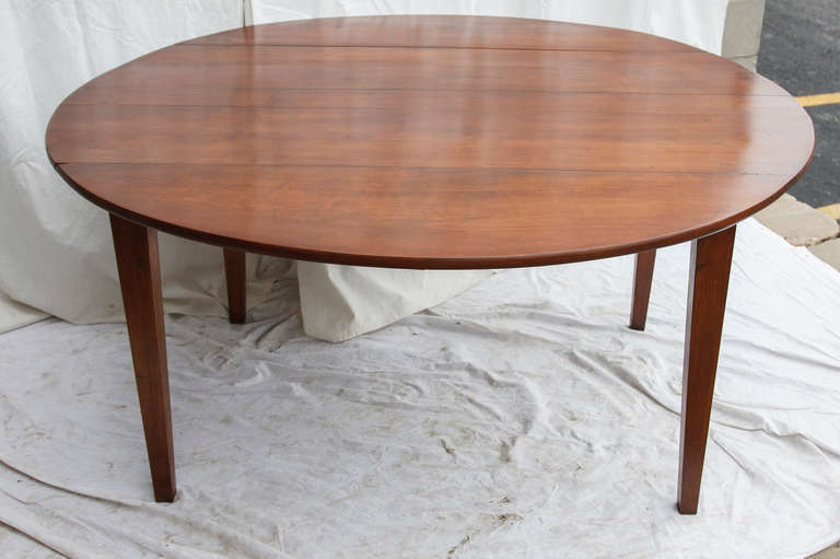 Hand Pegged Round Cherry Wood Dining Table 5