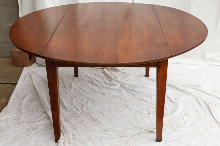 Hand Pegged Round Cherry Wood Dining Table 4