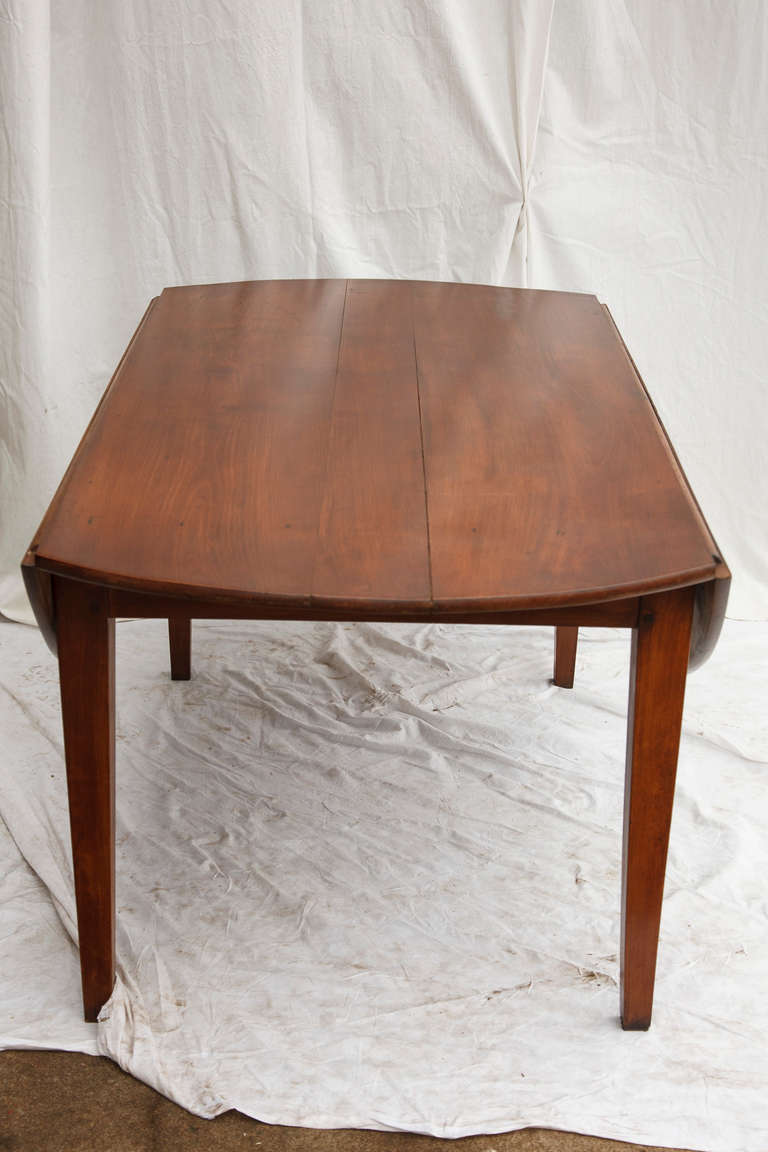 Hand Pegged Round Cherry Wood Dining Table at 1stdibs Hand Pegged Round Cherry Wood Dining Table at 1stdibs