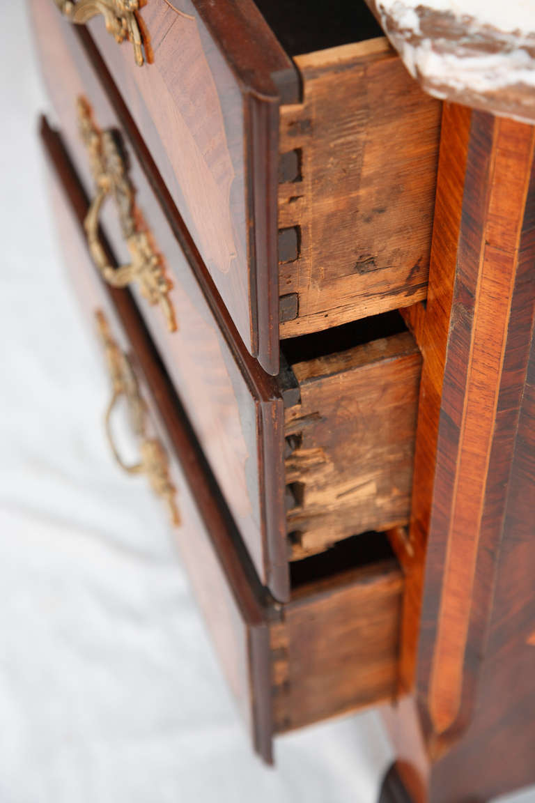 Kingwood Eighteenth Century Marquetry Silverware Chest