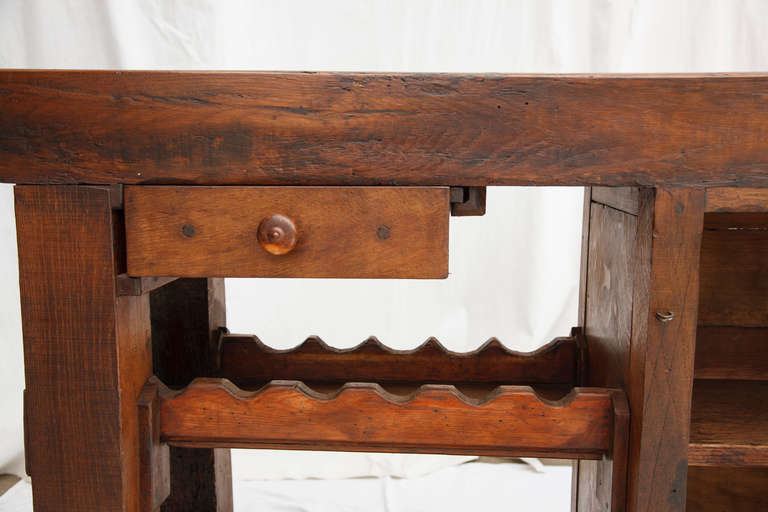 19th Century Nineteenth Century Work Bench Console Table