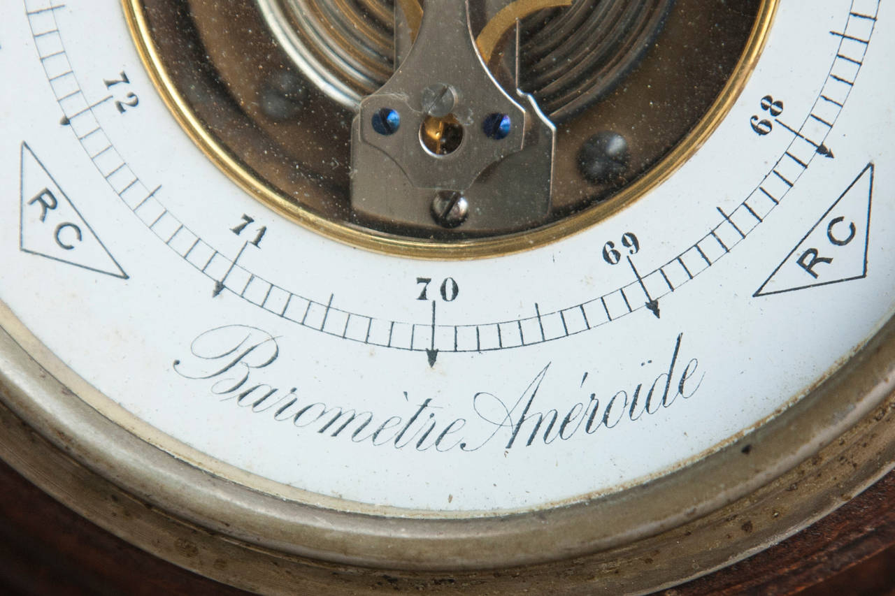 19th Century French Black Forest Barometer with Attributes of Arts and Geography 1