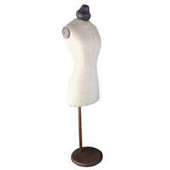 Vintage Early 20th century Tabletop Mannequin From a French Dressmaker's Shop 28 in High