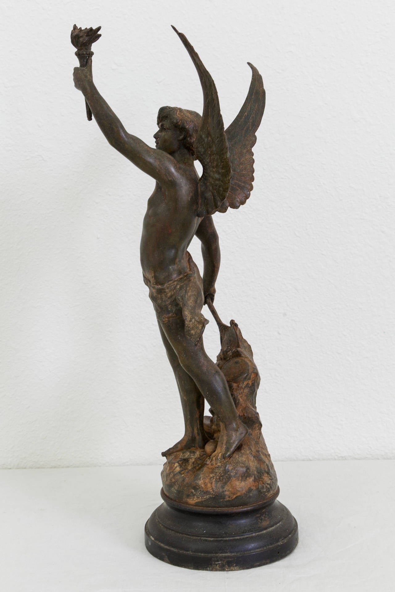 Early 20th Century French Sculpture of Le Génie des Sports by Victor Cherrier 3
