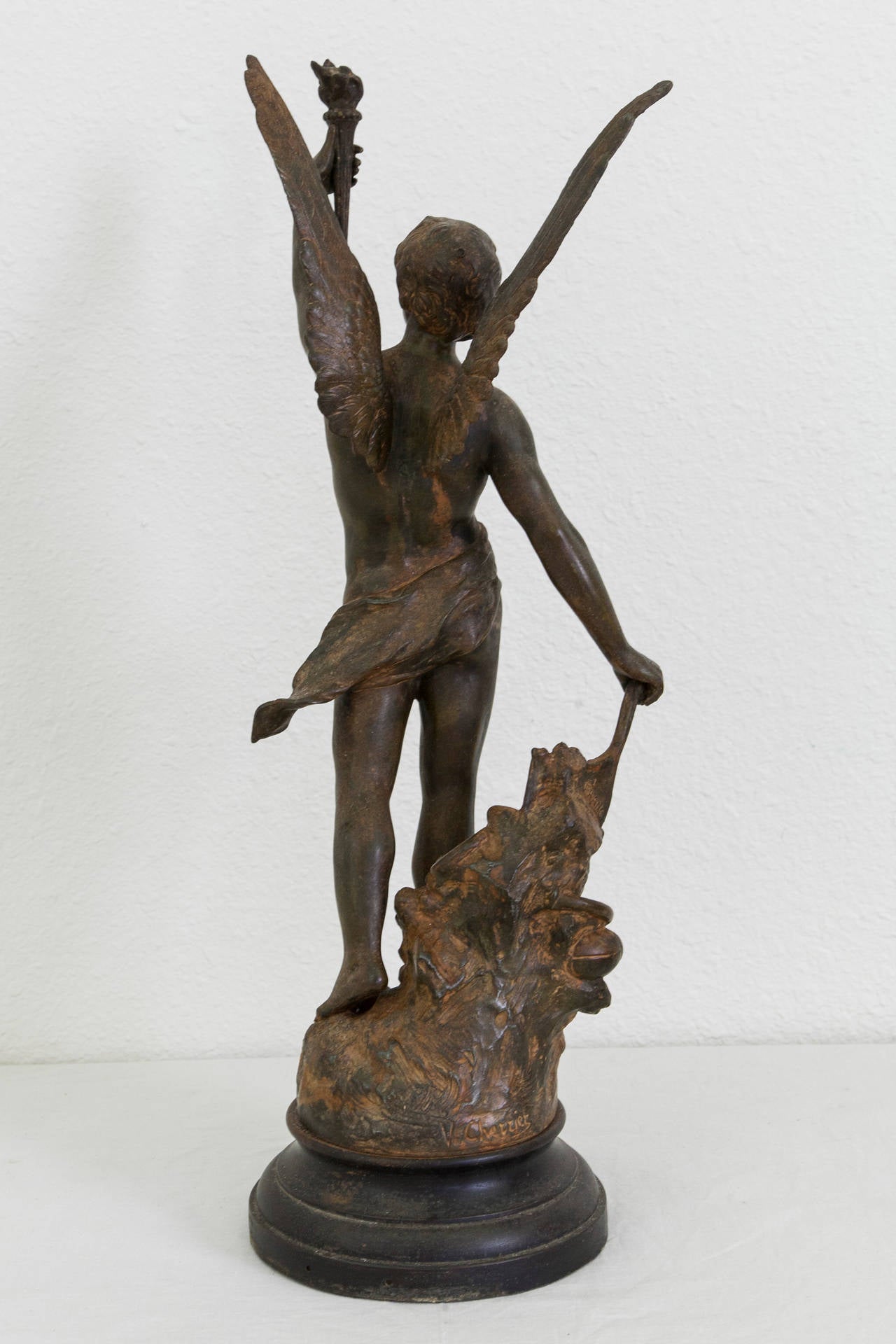 Early 20th Century French Sculpture of Le Génie des Sports by Victor Cherrier 1