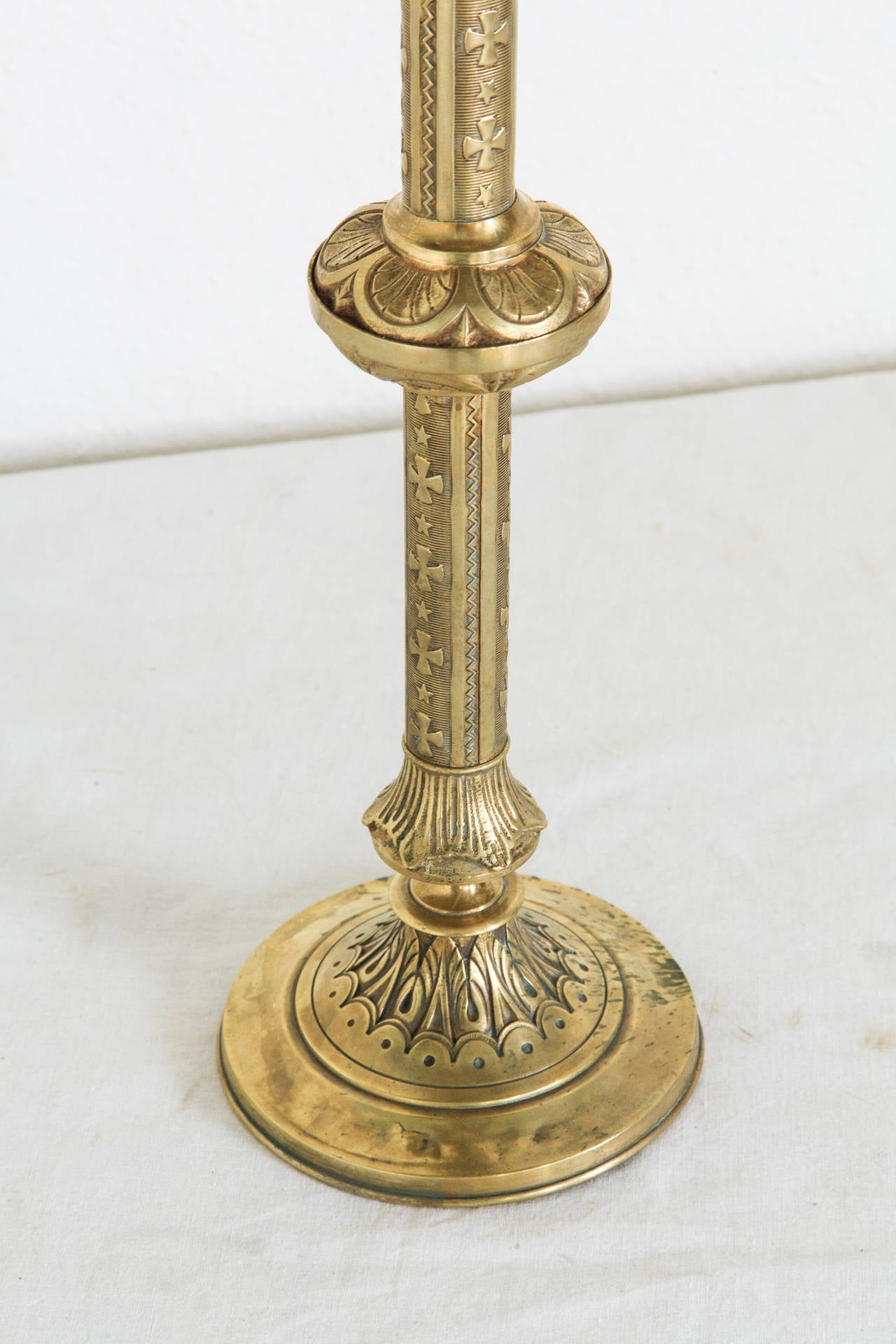 19th Century French Bronze and Antiqued Mirror Pedestal Table or Gueridon 2