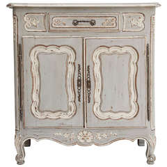 Antique Hand Carved Louis XV Painted Buffet, circa 1920