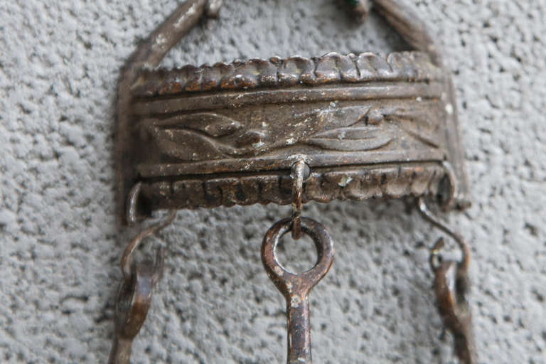 Pair of 19th Century Bronze Candle Sconces with Putti 3