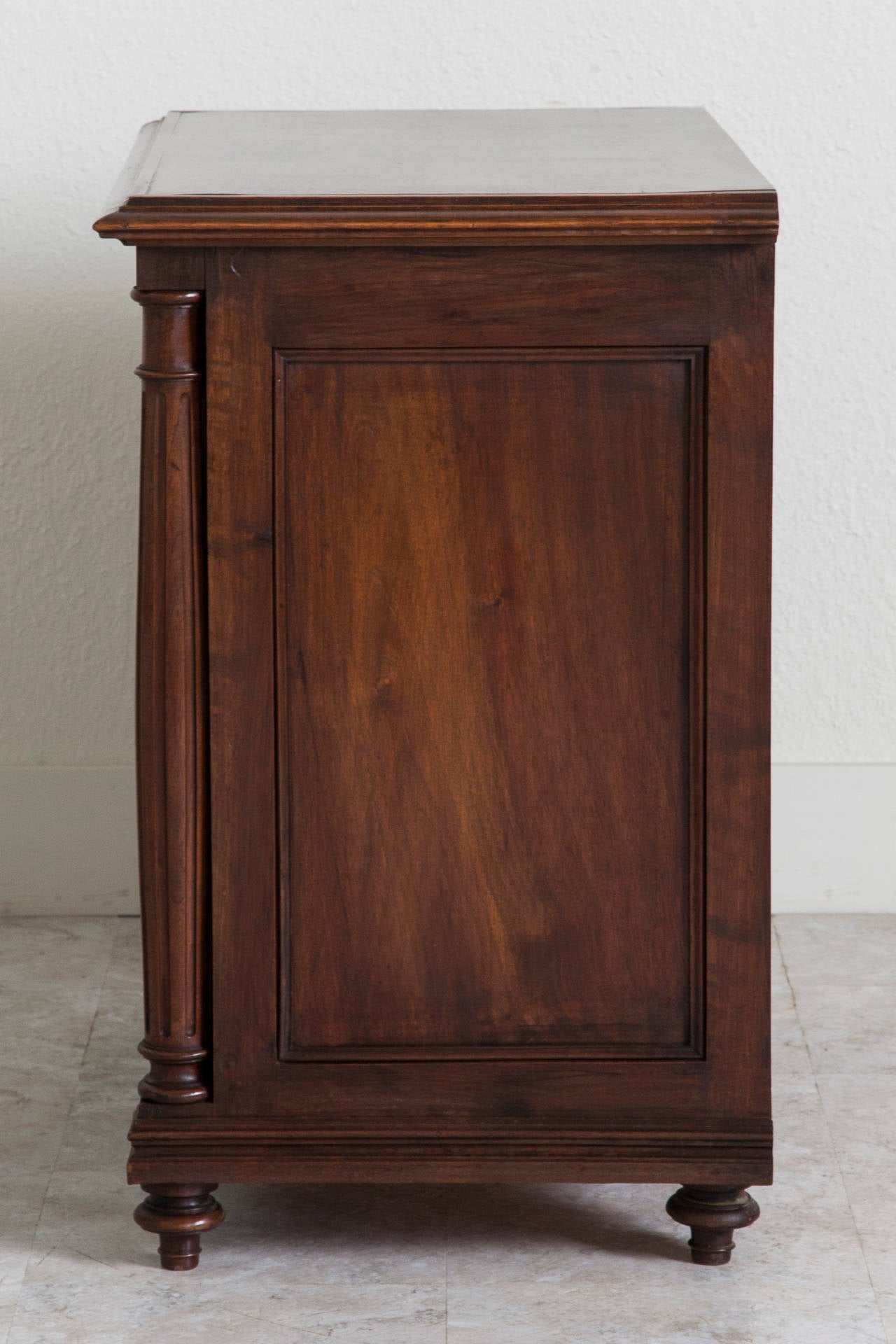 Empire 19th Century French Small-Scale Chest or Commode with Fluted Columns