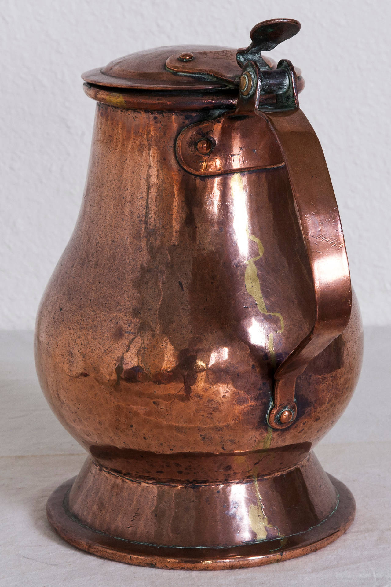 antique copper tankard