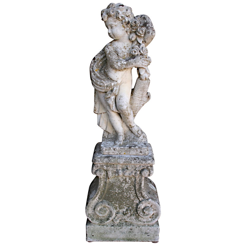 French Limestone Statue at 1stDibs