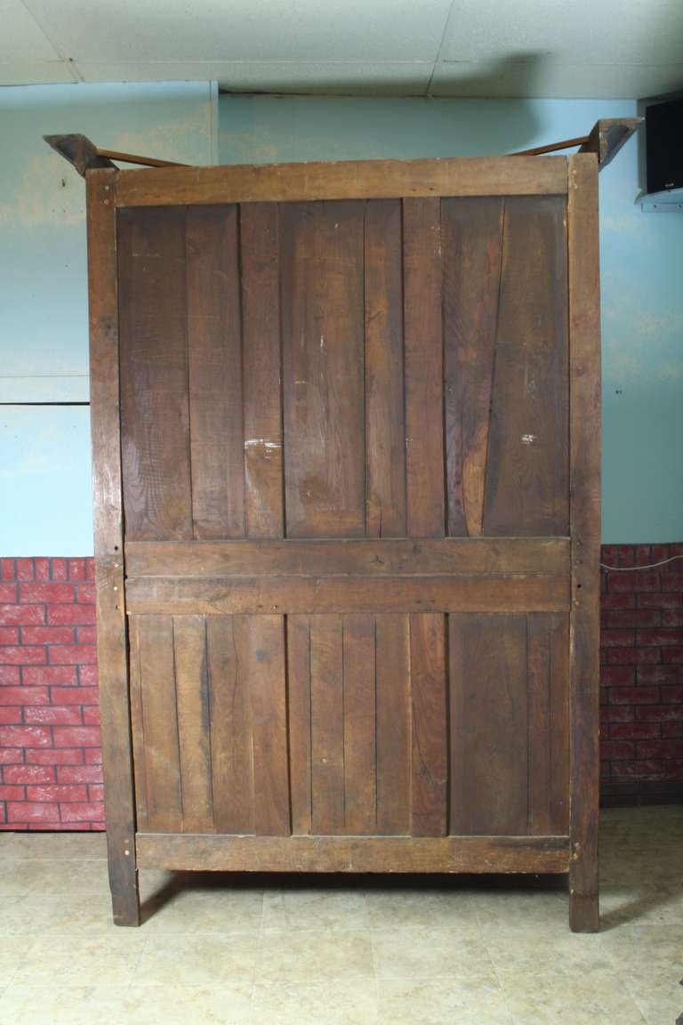 French Armoire With Carved Year 1847 4