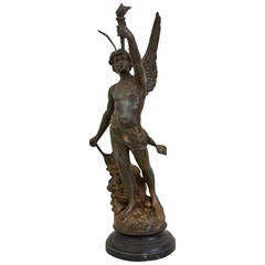 Early 20th Century French Sculpture of Le Génie des Sports by Victor Cherrier