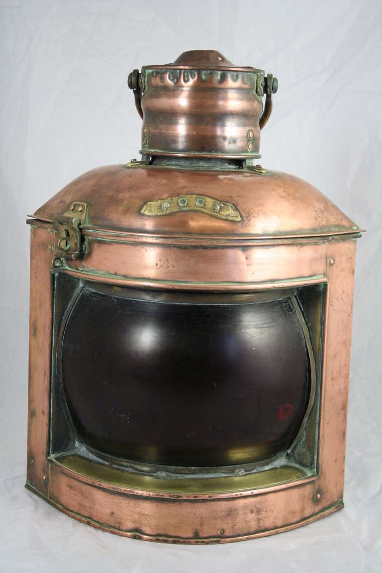 British Copper and Brass Ship's Lantern