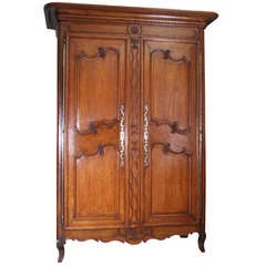 French Armoire With Carved Year 1847