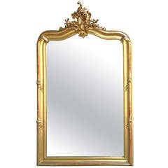 French Gilt Wood Louis XV Mirror