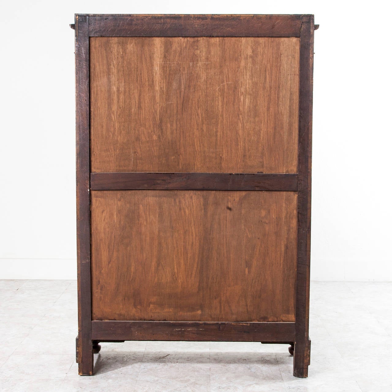 Period Louis Philippe Flamed Mahogany Bookcase or Vitrine Cabinet 2