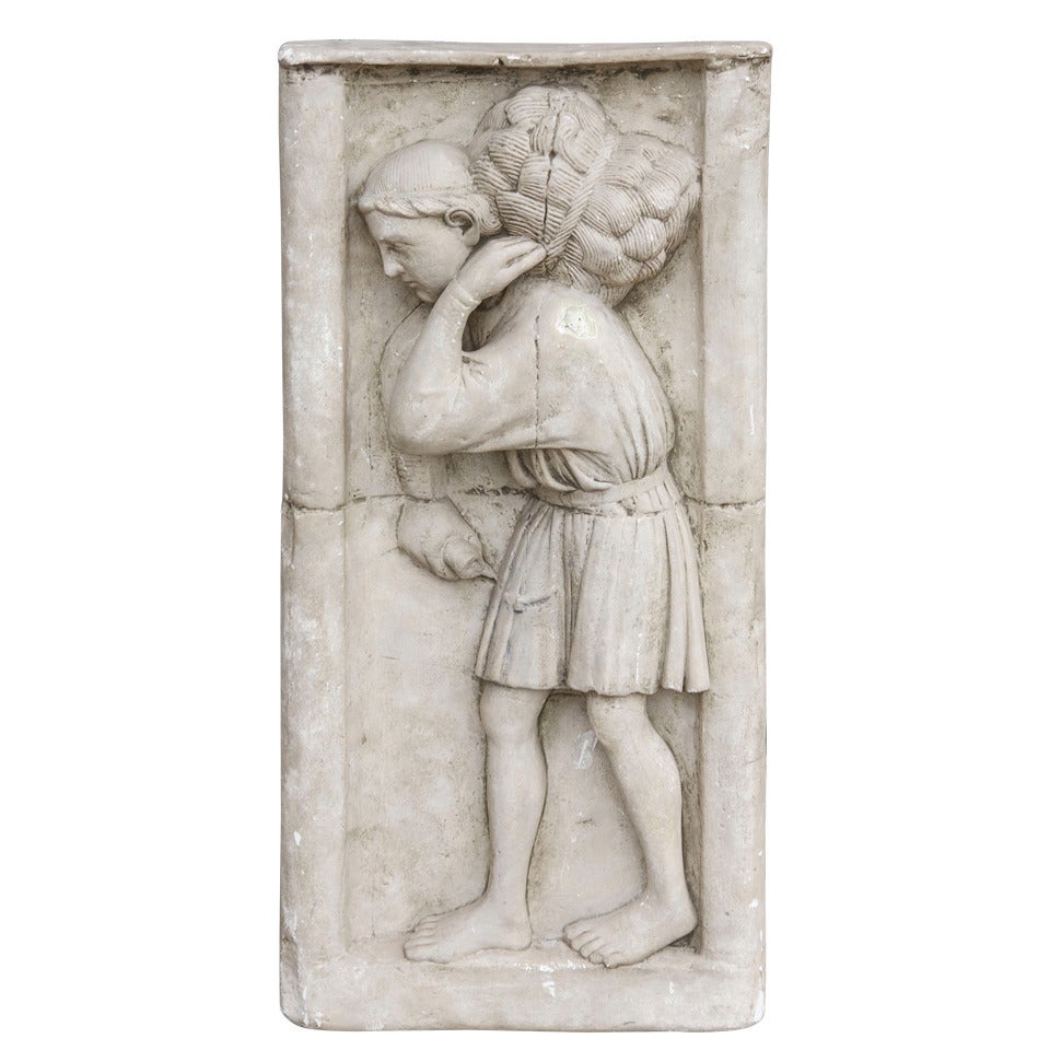 Large Plaster of Paris Wall Sculpture from the Louvre Museum Studios