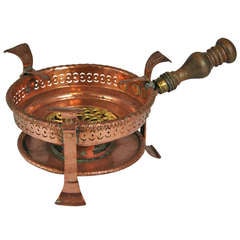 18th Century French Copper and Brass Braisier or Serving Piece 7