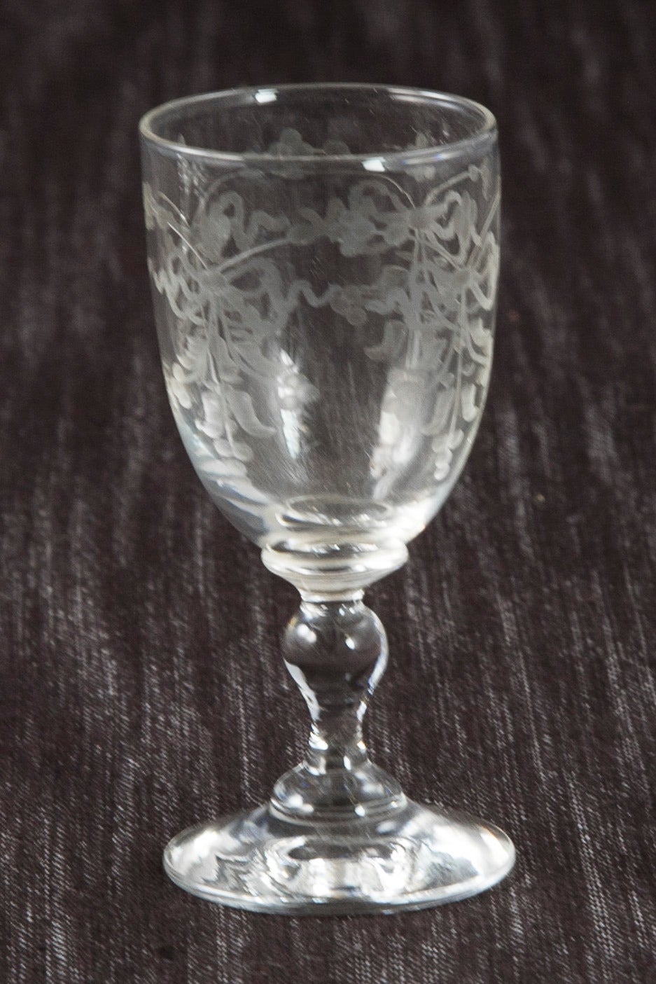 Etched Crystal Liqueur Service